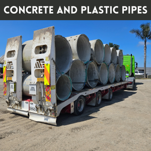 Concrete and Plastic Pipes